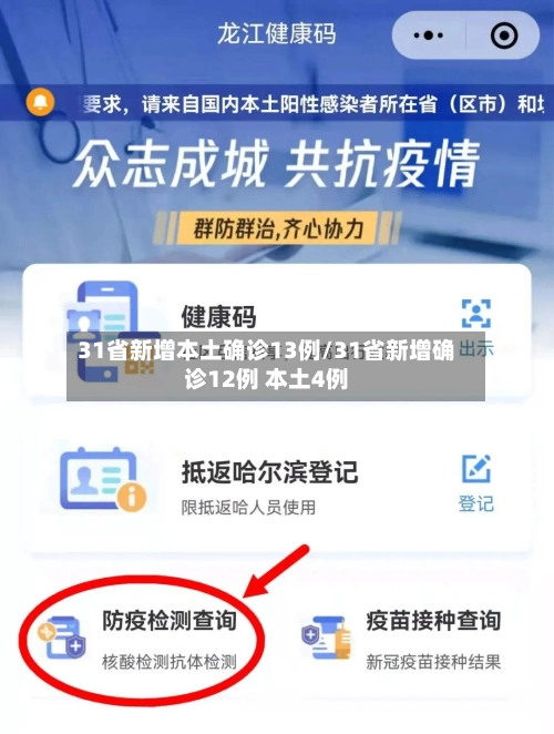 31省新增本土确诊13例/31省新增确诊12例 本土4例