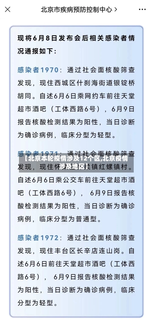 【北京本轮疫情涉及12个区,北京疫情涉及地区】-第3张图片