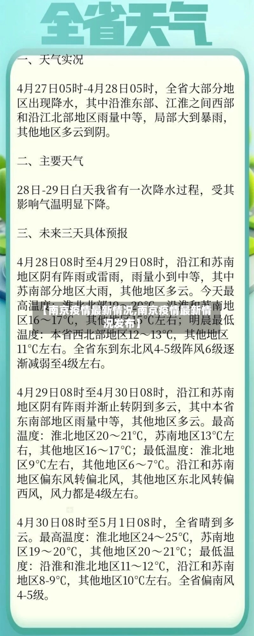 【南京疫情最新情况,南京疫情最新情况发布】