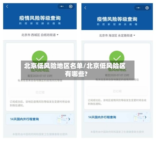 北京低风险地区名单/北京低风险区有哪些?-第3张图片