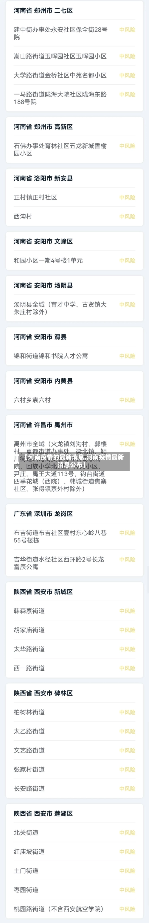 【河南疫情的最新消息,河南疫情最新消息公布】