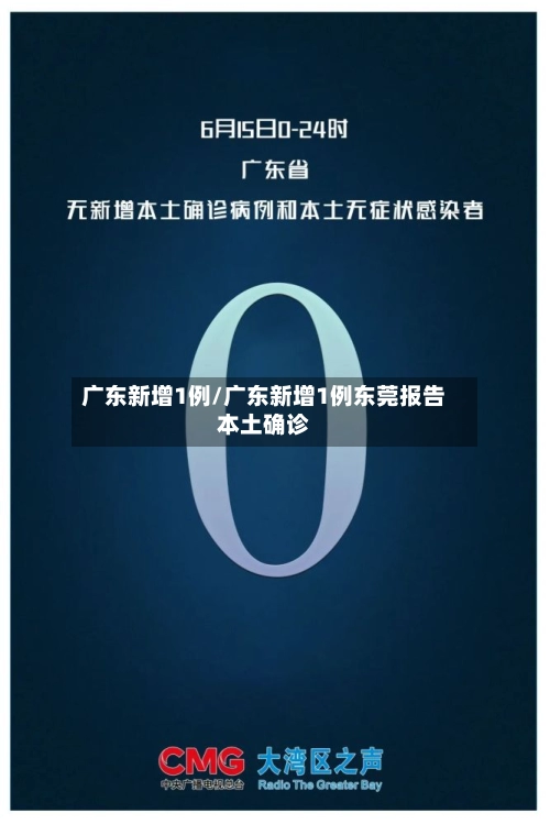 广东新增1例/广东新增1例东莞报告本土确诊