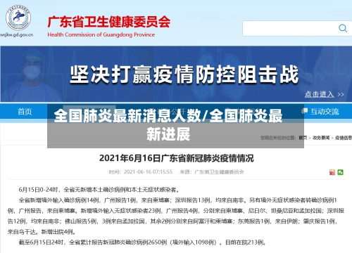 全国肺炎最新消息人数/全国肺炎最新进展-第3张图片