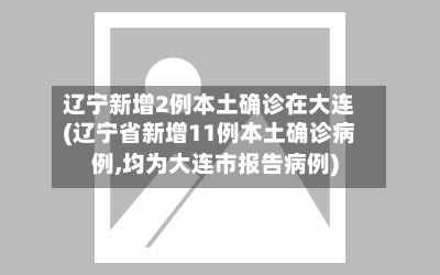 辽宁新增2例本土确诊在大连(辽宁省新增11例本土确诊病例,均为大连市报告病例)-第3张图片
