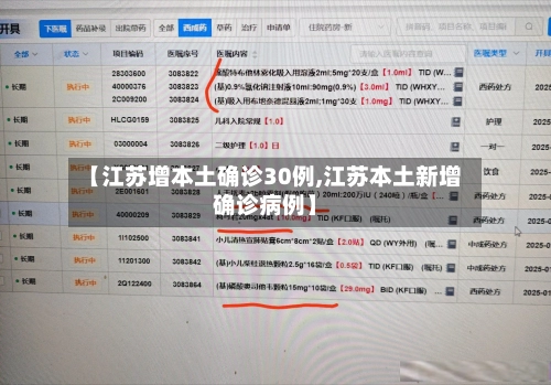【江苏增本土确诊30例,江苏本土新增确诊病例】-第2张图片