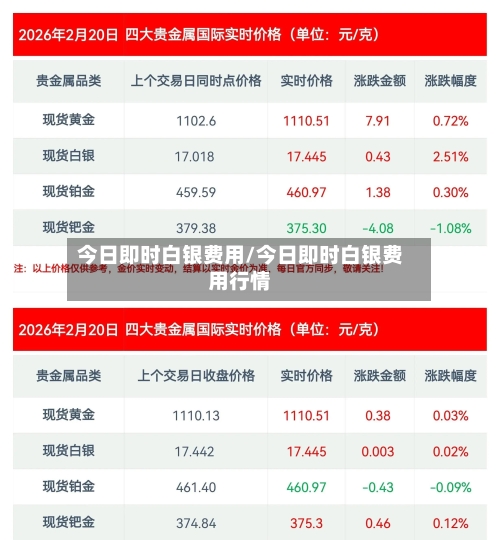 今日即时白银费用/今日即时白银费用行情-第2张图片