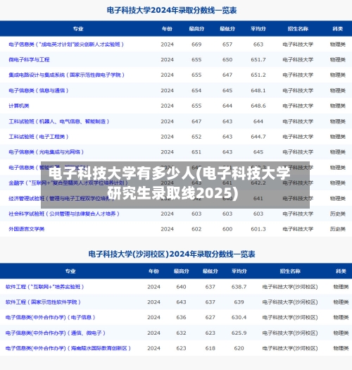 电子科技大学有多少人(电子科技大学研究生录取线2025)-第2张图片