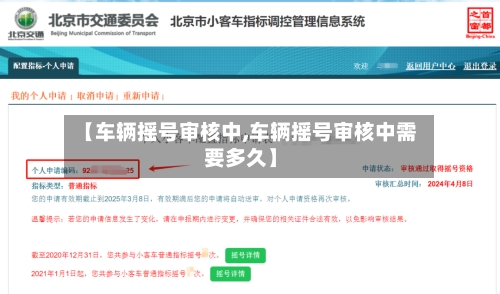 【车辆摇号审核中,车辆摇号审核中需要多久】-第2张图片