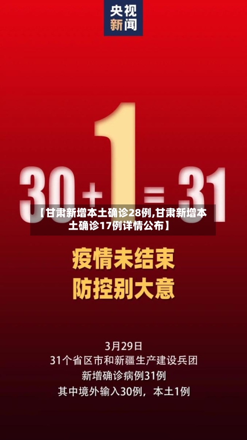 【甘肃新增本土确诊28例,甘肃新增本土确诊17例详情公布】-第2张图片